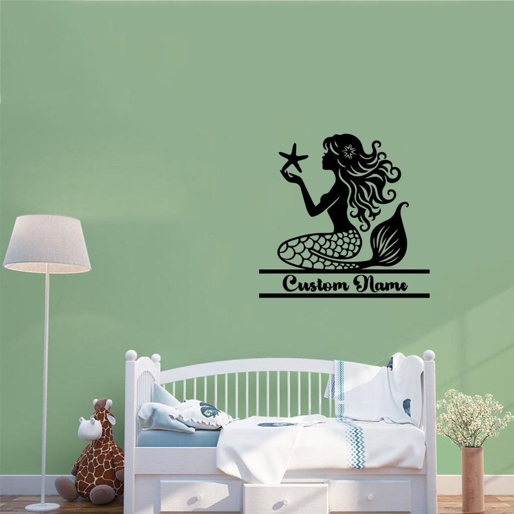 Home Decor Sticker - ملصق جداري جديد بتصميم حورية البحر