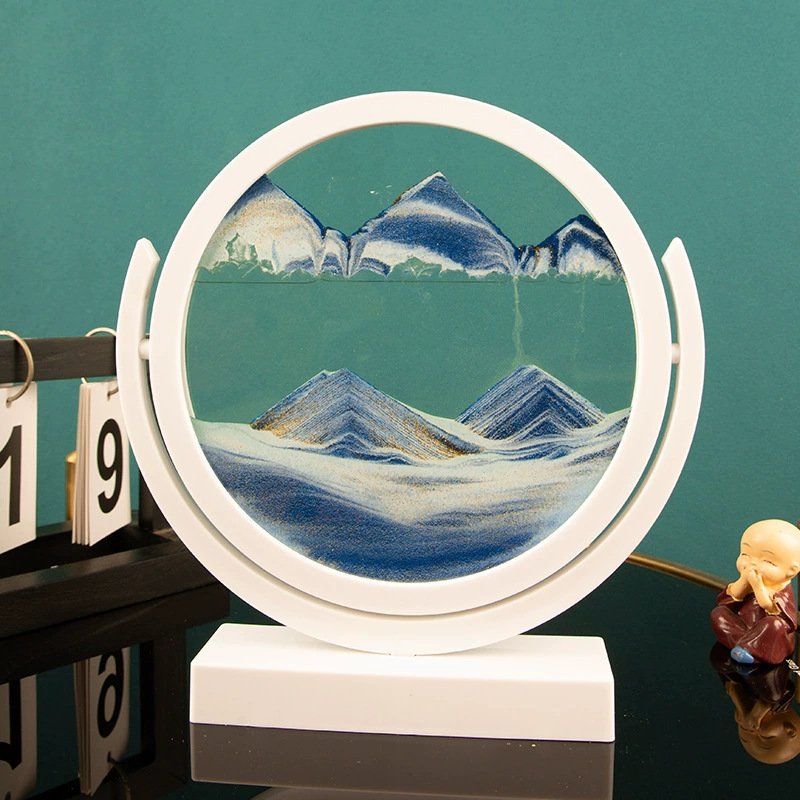 Sand Art Picture - ثلاثية الأبعاد الساعة الرملية الزجاج الديناميكي