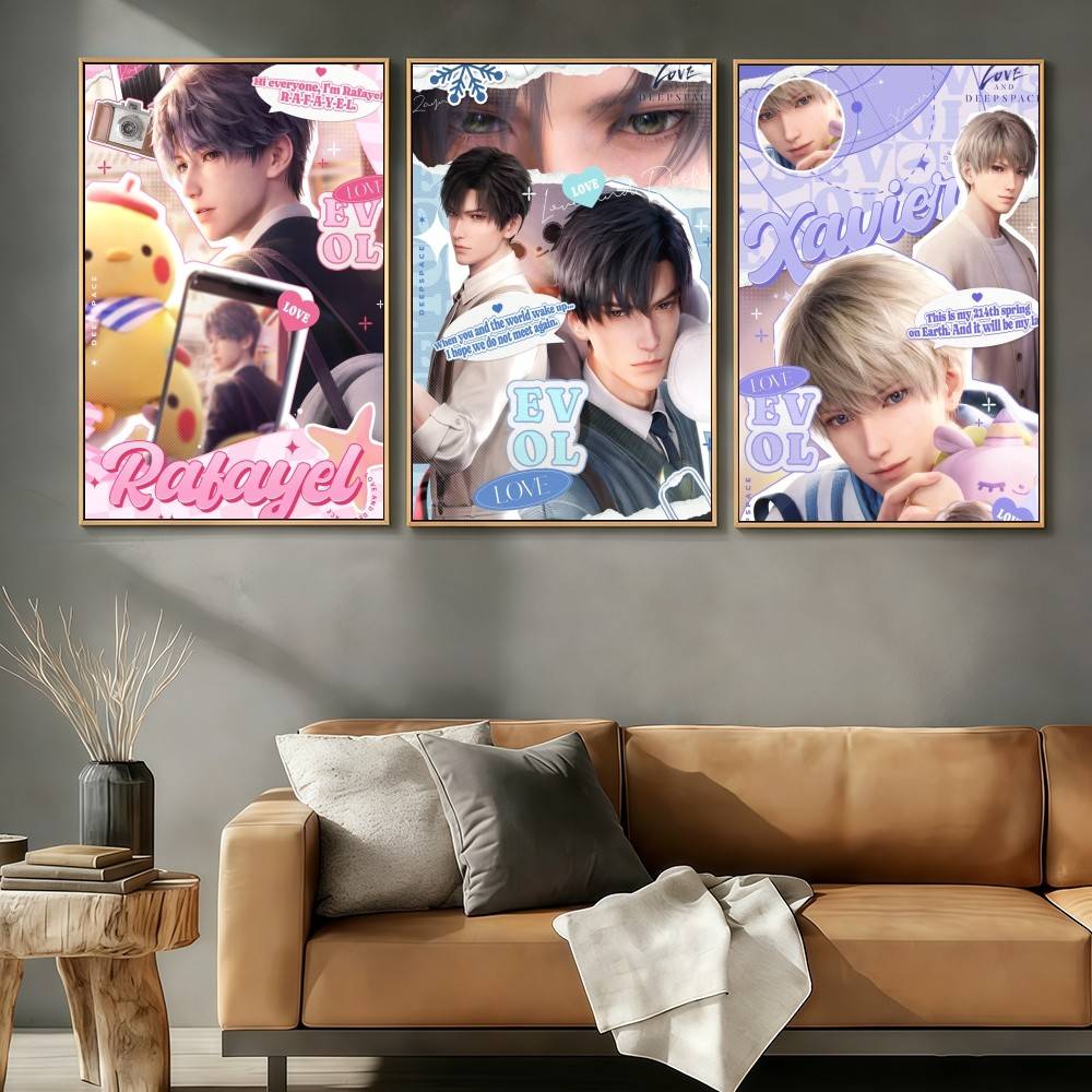 Xavier Home Decor - ملصقات وملصقات فنية للعبة LOVE DEEPSPACE