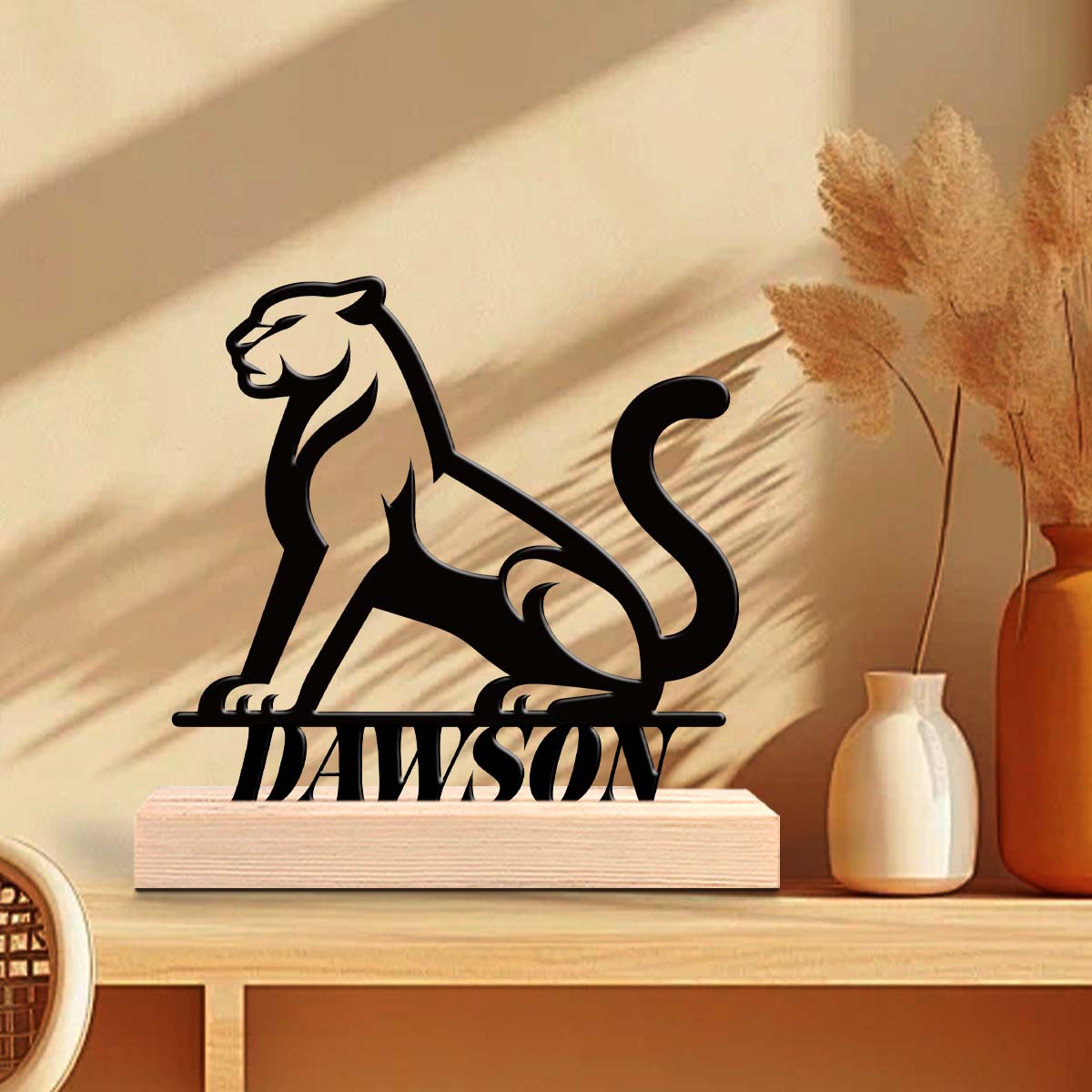 Home Decor Names - قطعة واحدة: تحفة فنية معدنية بتصميم