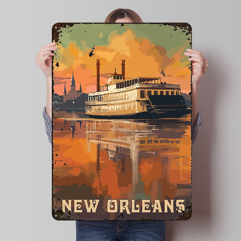 Home Decor New Orleans - السفر إلى نيو أورليانز ملصقات مطبوعة