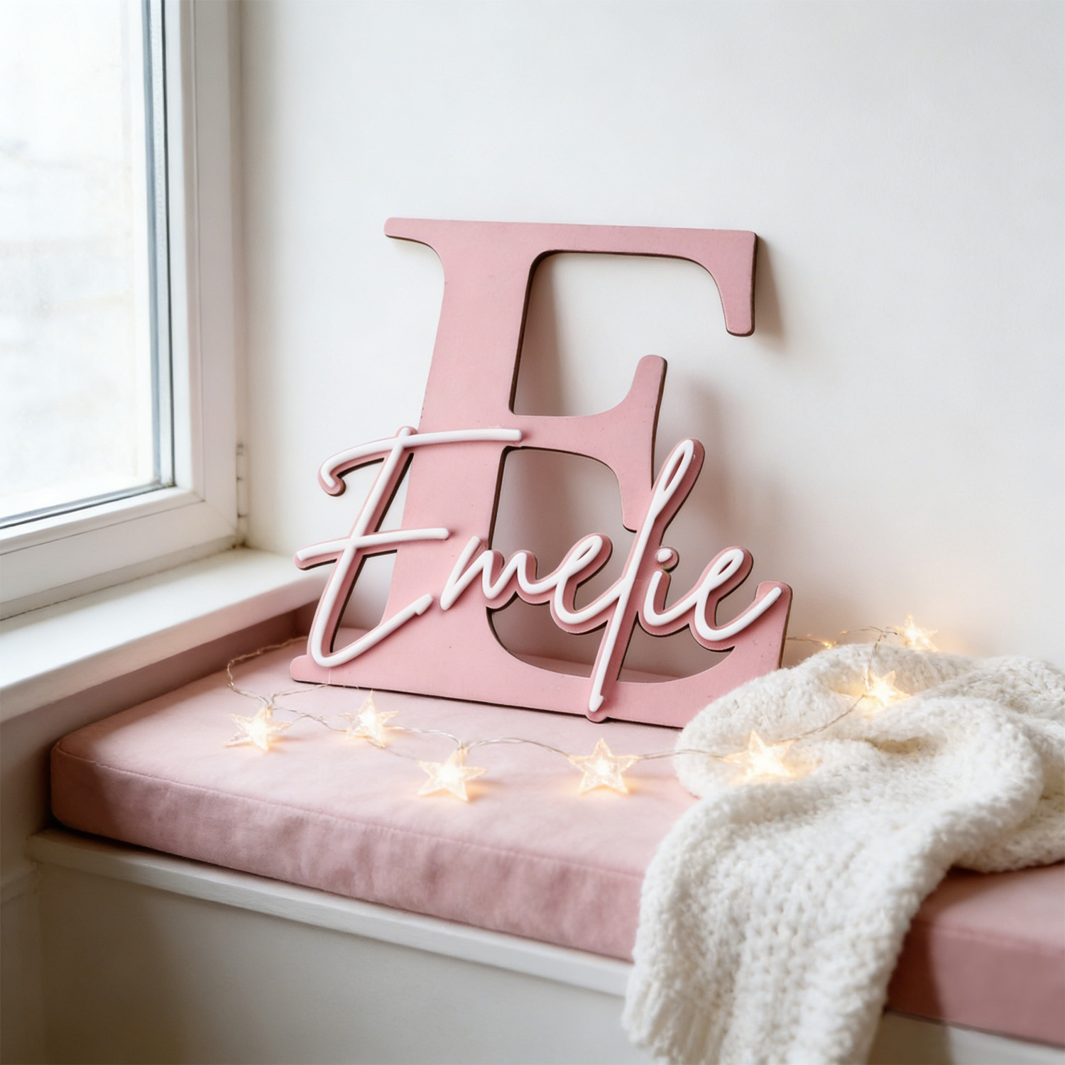 Home Decor Names - لوحة خشبية مزدوجة الطبقات لتزيين المنزل،