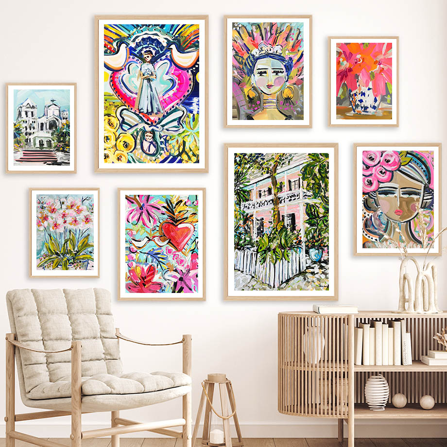 Home Decor New Orleans - لوحات فنية جدارية ملونة بأسلوب انطباعي،