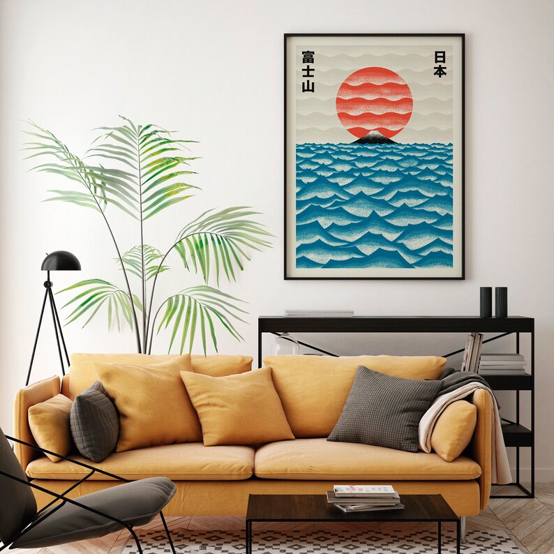 لوحة فنية يابانية معاصرة لطوكي - مراجعة Home Decor Japanese وسعره