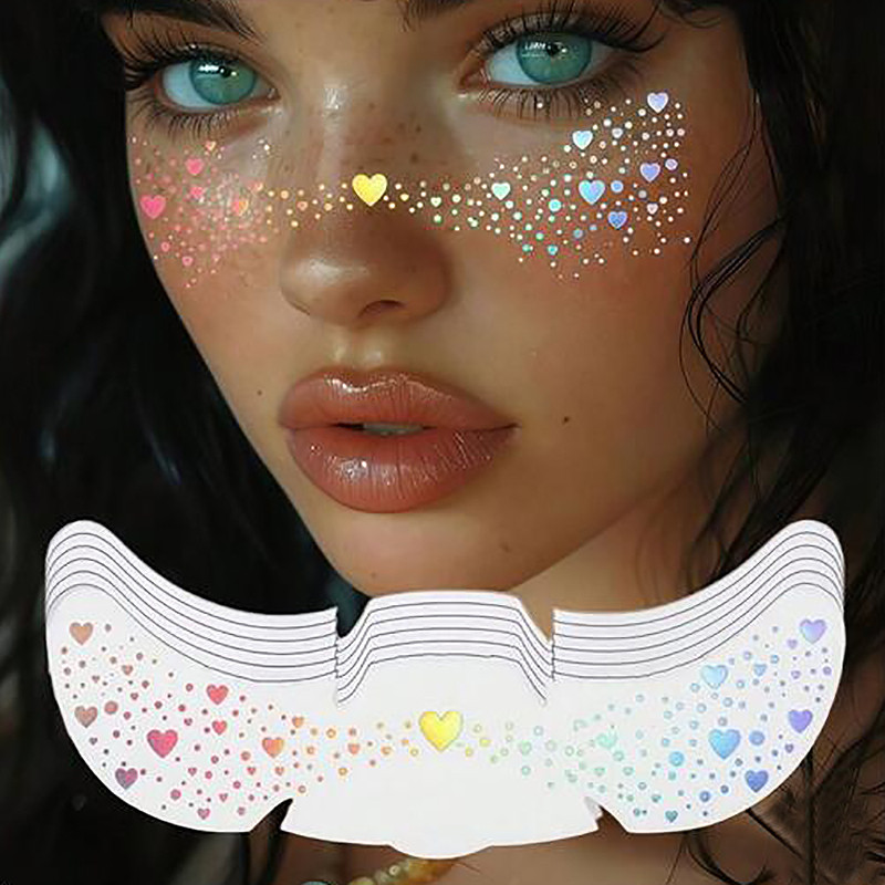 ملصقات وجه براقة بتصميم النمش  - مراجعة Home Decor Sticker وسعره