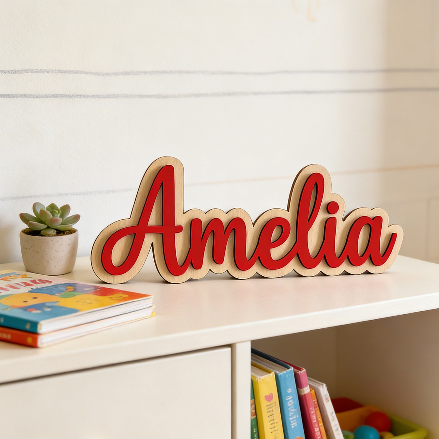 لافتة خشبية مخصصة ذات طبقتين ت - مراجعة Home Decor Names وسعره