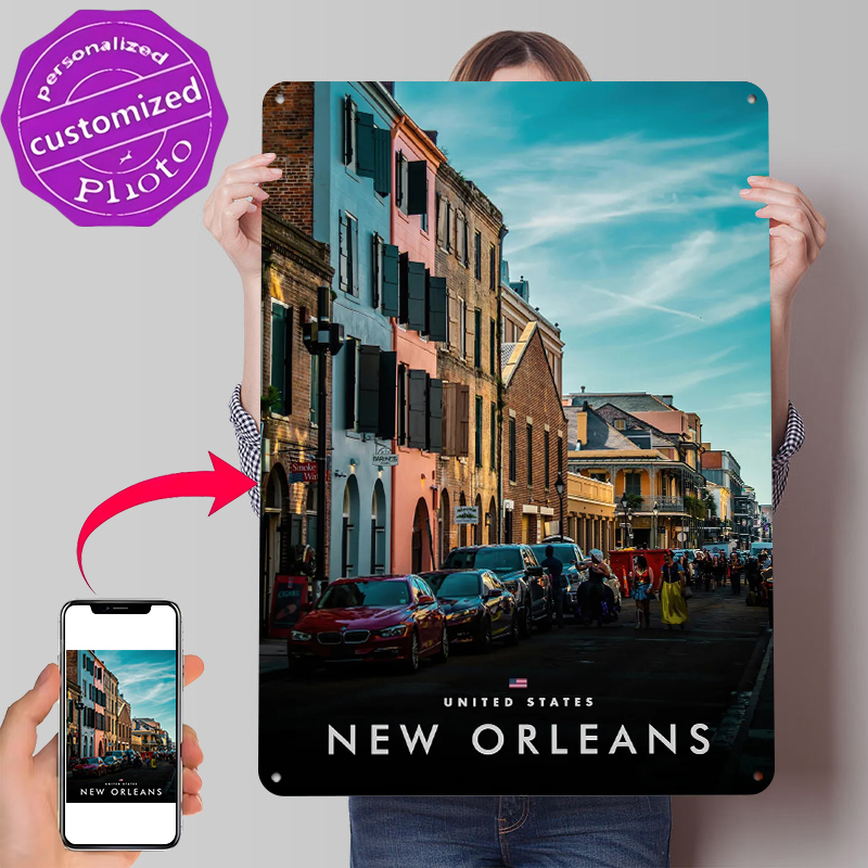 لافتات معدنية مطبوعة بتصميم مش - مراجعة Home Decor New Orleans وسعره