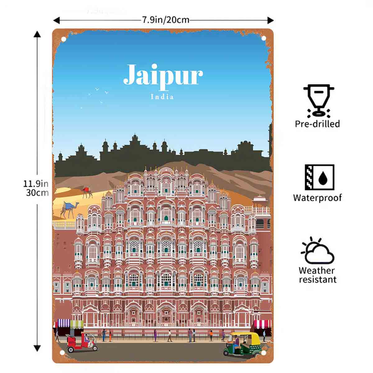 لافتة معدنية مسطحة ثنائية الأب - مراجعة Home Decor Jaipur وسعره