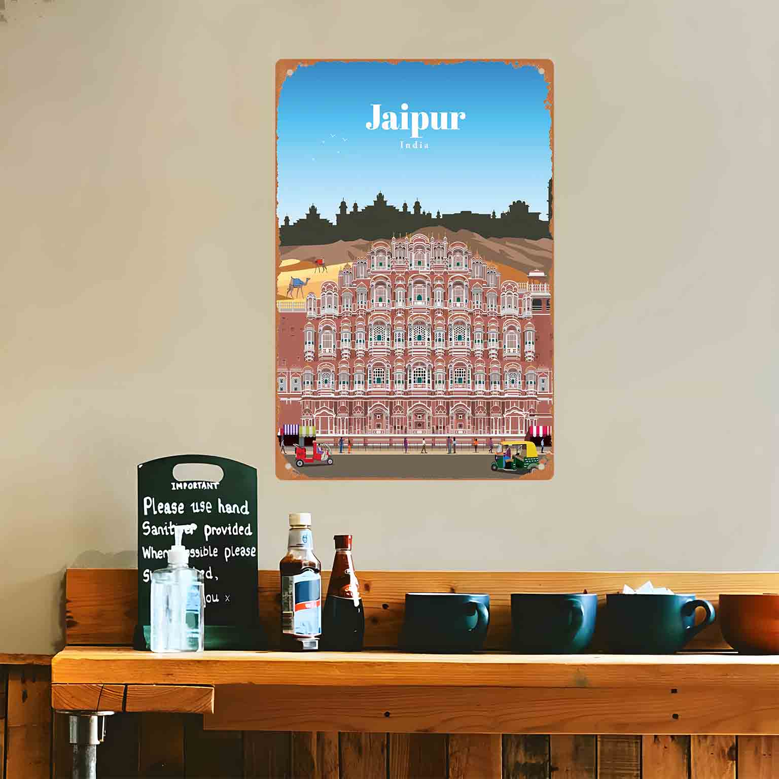 لافتة معدنية مسطحة ثنائية الأب - مراجعة Home Decor Jaipur وسعره