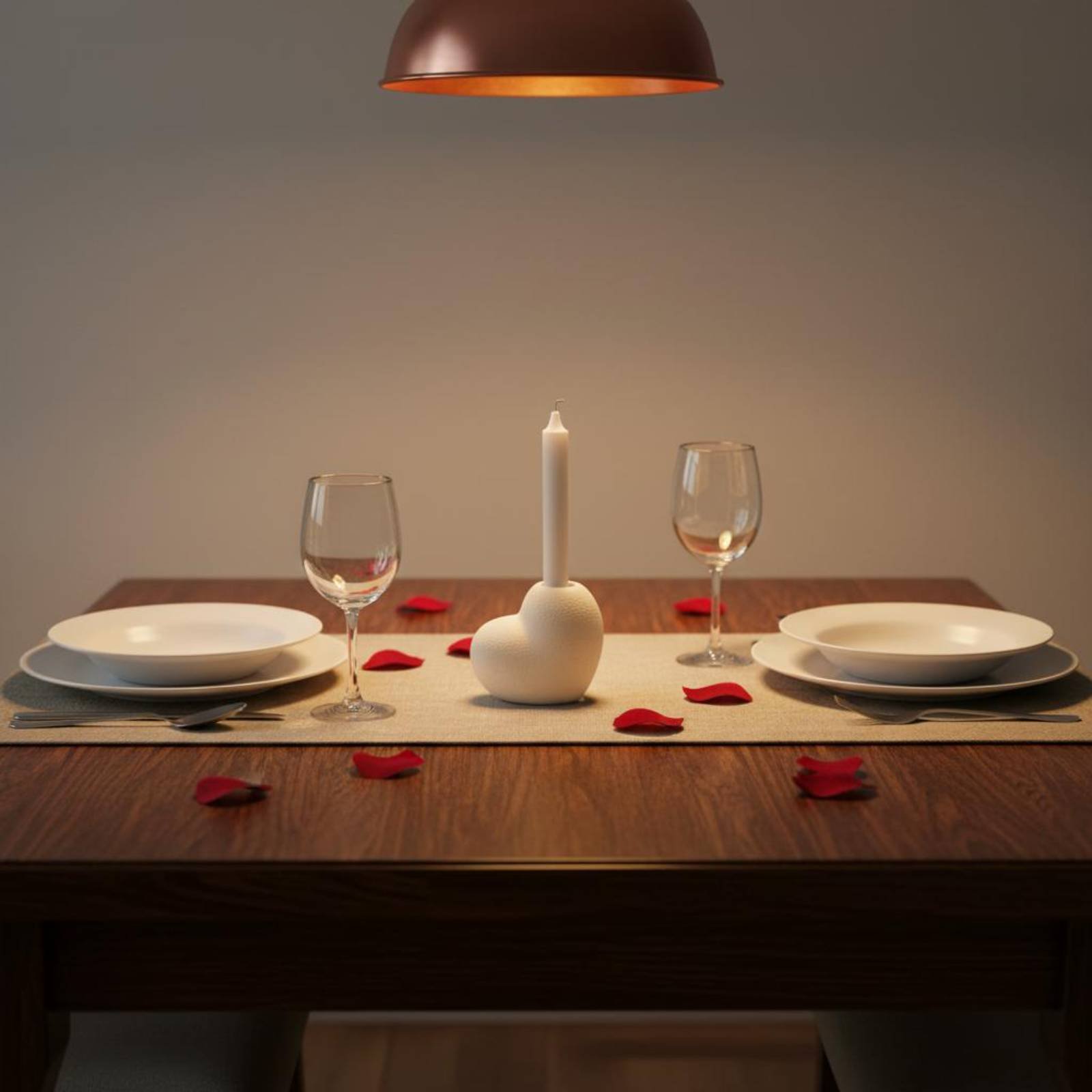 حامل شموع سيراميك على شكل قلب، - مراجعة Home Decor Minimalist Style وسعره
