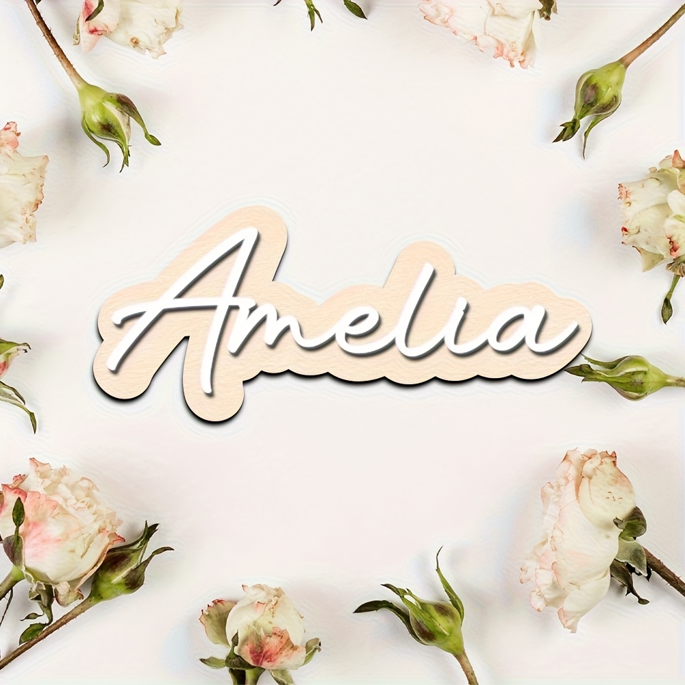 لوحة اسم خشبية مزدوجة الطبقات  - مراجعة Home Decor Names وسعره