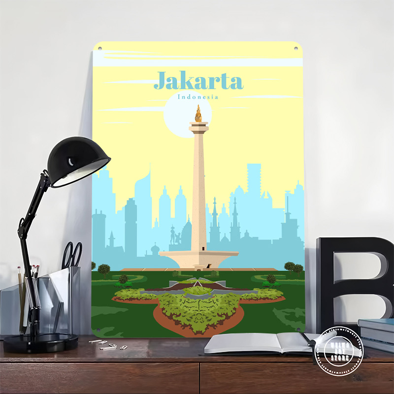ملصق مطبوع بتصميم 'السفر إلى ج - مراجعة Home Decor Jakarta وسعره