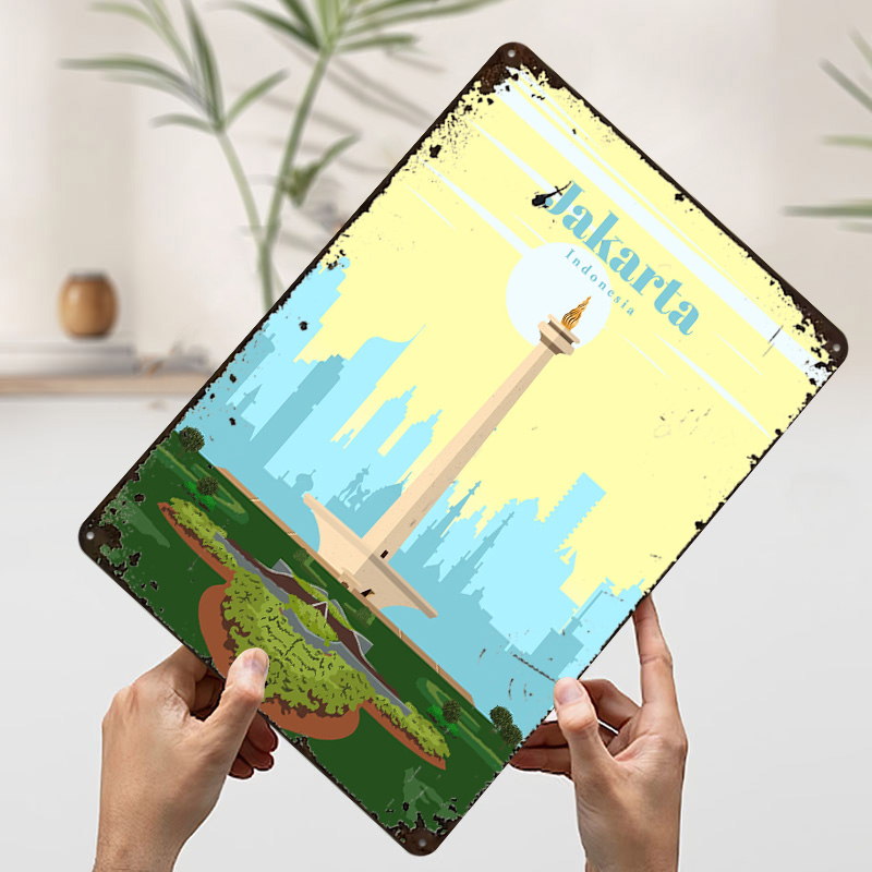 ملصق مطبوع بتصميم 'السفر إلى ج - مراجعة Home Decor Jakarta وسعره