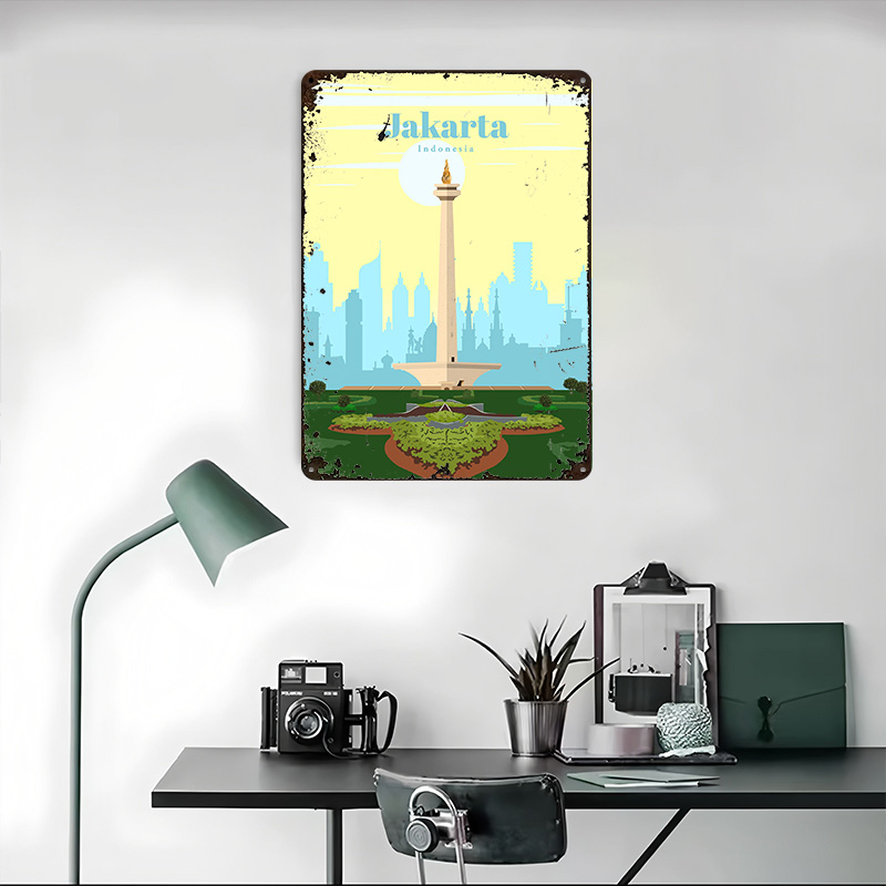 ملصق مطبوع بتصميم 'السفر إلى ج - مراجعة Home Decor Jakarta وسعره
