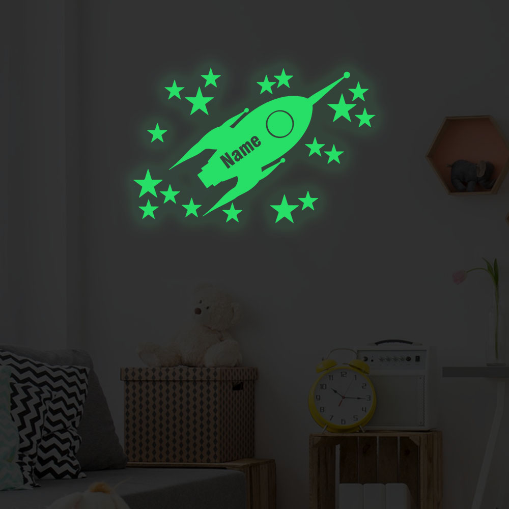 1 قطعة الصواريخ والنجوم الكرتو - مراجعة Home Decor Sticker وسعره