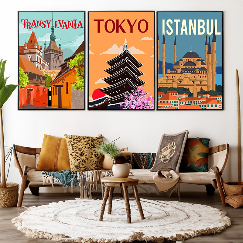لوحات فنية جدارية على القماش ب - مراجعة Home Decor Jakarta وسعره