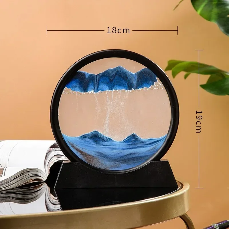 لوحة فنية زجاجية بتصميم الساعة - مراجعة Sand Art Picture وسعره