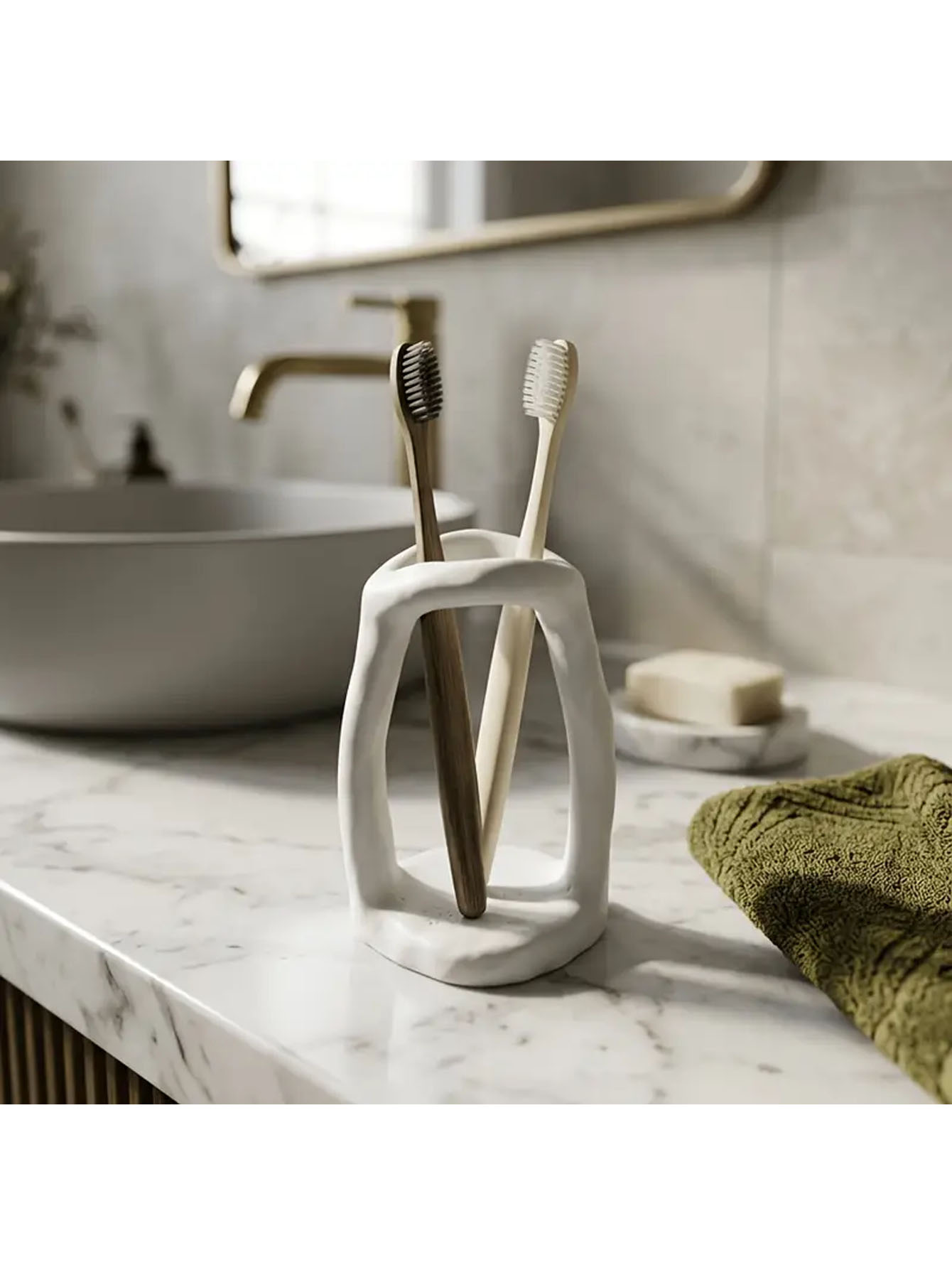 حامل فرشاة أسنان بأسلوب نورديك - مراجعة Home Decor Minimalist Style وسعره