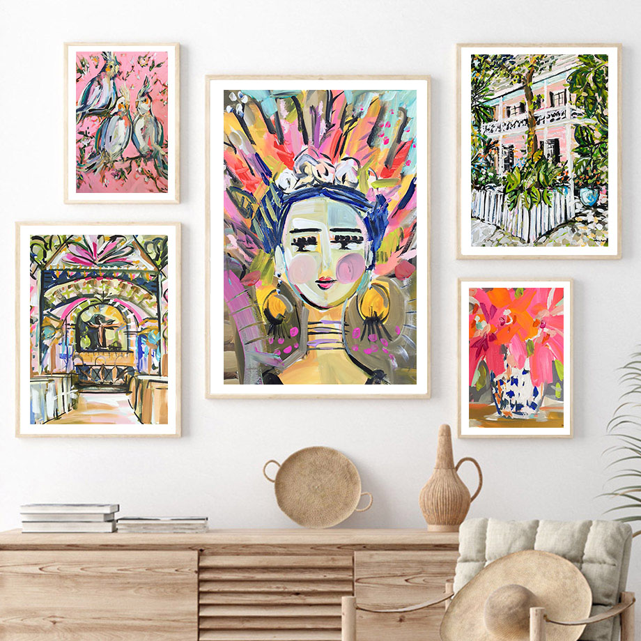 لوحات فنية جدارية ملونة بأسلوب - مراجعة Home Decor New Orleans وسعره