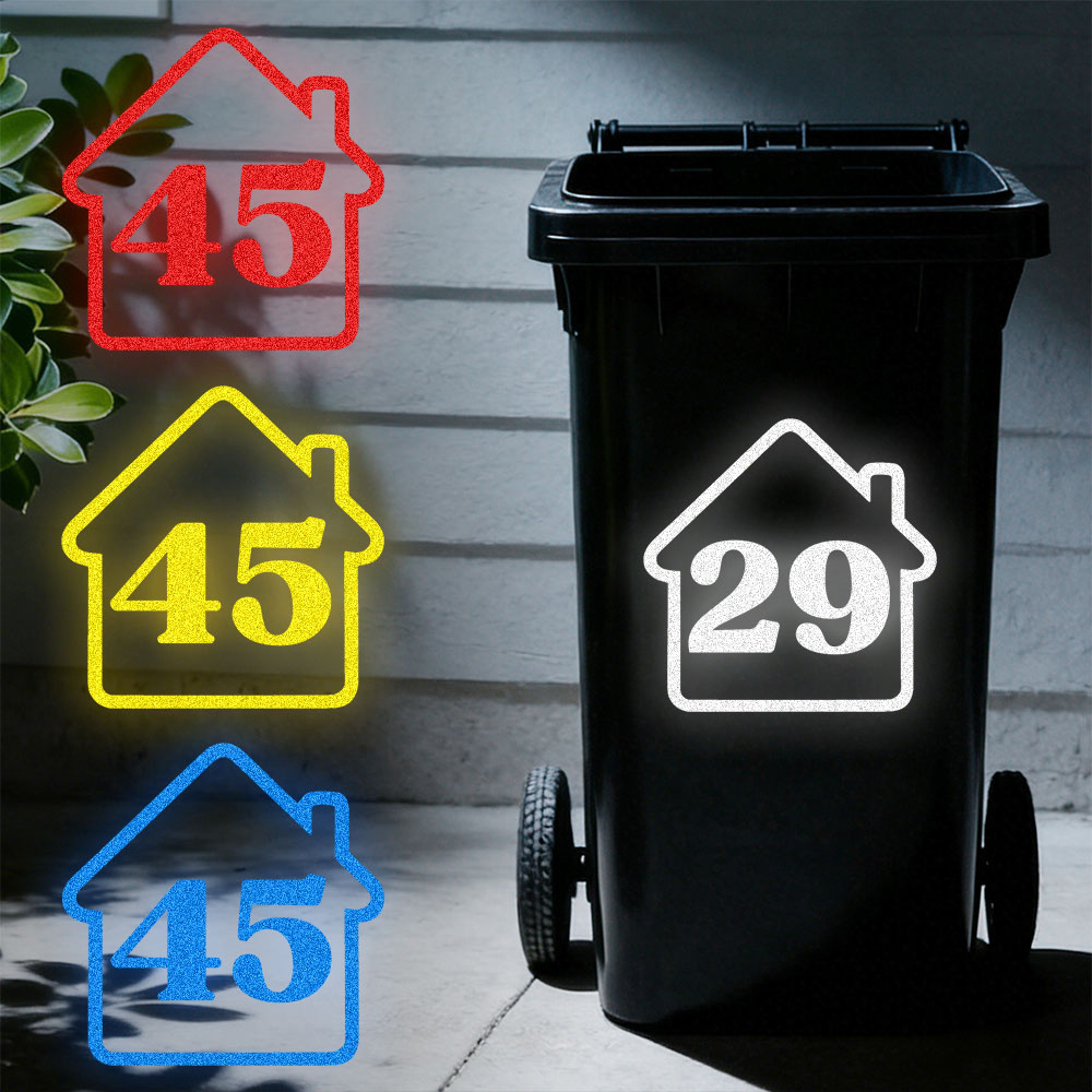 3 قطع ملصقات أرقام منزلية عاكس - مراجعة Home Decor Sticker وسعره